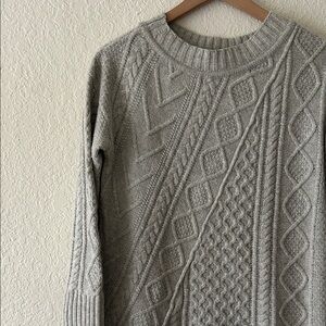 J. Crew Light Gray Textured Sweater